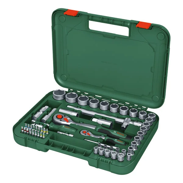 Bosch Ručni alati 57-delni set nasadnih ključeva i bitova sa čegrtaljkom ½" i ¼" 1600A02Z9G