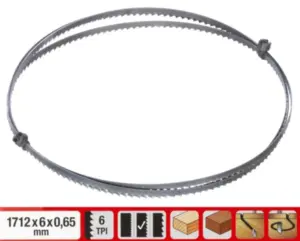 Einhell List tertere 1712x6x0,65mm Z6 Pribor za TC-SB 245 L 49081506