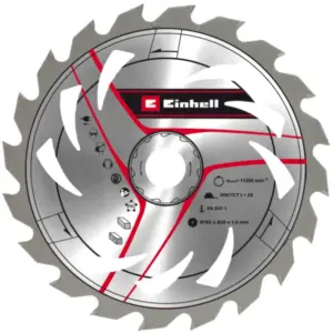 Einhell TCT Rezni list 165x20x1,6mm T20 za tvrdo meko drvo i pvc Pribor za kružne testere TE-CS 18 Li/165 Li-Solo TE-PS 165 49584759