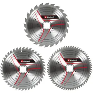 Einhell Set reznih listova 3 kom 210x30 T24/42/60 Pribor za stacionarne testere 49587805