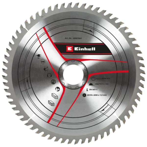 Einhell TCT Rezni list 210x30x1,8 T64 Pribor za stacionarne testere 49587862