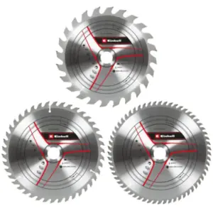 Einhell Set reznih listova 3 kom 250x30 T24/42/60 Pribor za stacionarne testere TE-TS 2025 UF TE-CC 2025 UF TE-SM 2534 Dual TC-SM 2534 Dual TC-MS 2513 T TC-TS 2025/1 U and TC-MS 2513 L 49589306
