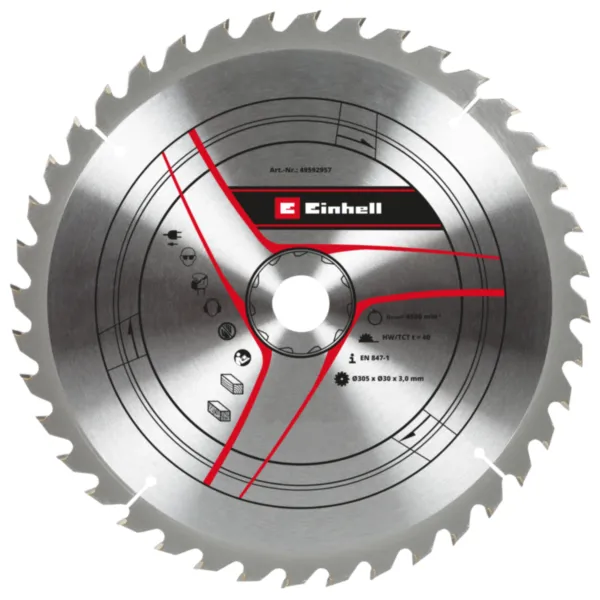 Einhell TCT Rezni list 305x30x3,0 T40 Pribor za stacionarne testere 49592957