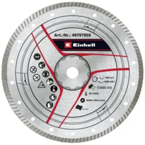 Einhell Dijamantna rezna ploča 300x25,4 Turbo(brzina 80 m/s) Pribor za rezače granita i pločica 49797950