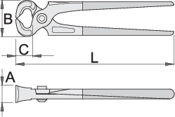 Unior 530/4P Klešta stolarska, 200, 608724 - Slika 3