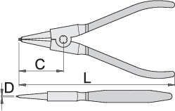 Unior 532PLUS/1DP Klešta za seger, spoljna, prava, 140 x 3 - 10, 621187 - Slika 8