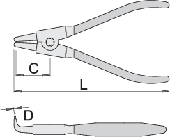 Unior 534PLUS/1DP Klešta za seger, spoljna, savijena, 140 x 3 - 10, 621195 - Slika 5