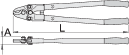 Unior 585/6 Makaze za kablove, 800, 616732 - Slika 3