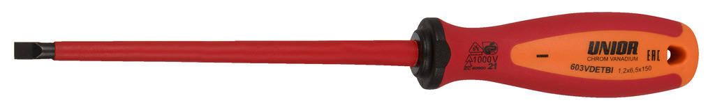 Unior 603VDETBI Odvijač VDE TBI pljosnati, 0.4 x 2.5 x 75, 616436