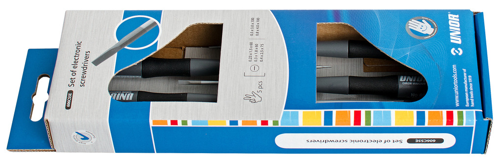 Unior 606CS5E Odvijači za elektroniku u garnituri, /5, 620959