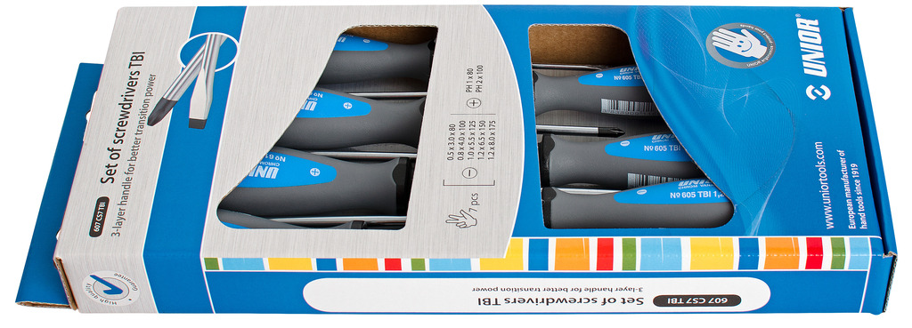 Unior 607CS7TBI Odvijači TBI u garnituri, /7, 611986