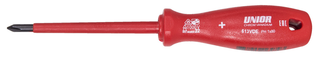 Unior 613VDE Odvijač VDE krstasti PH, PH0 x 60, 616478