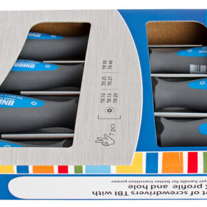 Unior 621/1CS7TBI Odvijači TBI sa TX profilom i rupicom u garnituri, /7, 612308