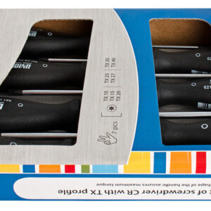 Unior 621CS7CR Odvijači CR sa TX profilom u garnituri, /7, 617031