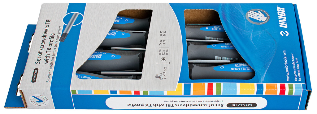 Unior 621CS7TBI Odvijači TBI sa TX profilom u garnituri, /7, 612300