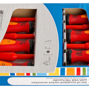 Unior 629CS6VDETBI Ključevi nasadni, izolovani, sa VDE TBI ručkom u garnituri, 5,5 - 13/6, 617050