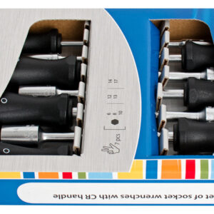 Unior 629CS7CR Ključevi nasadni sa CR ručkom u garnituri, /7, 617032