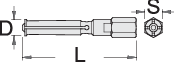 Unior 689.1/4 Krak za art.689/2BI, 17 - 20, 623092 - Slika 3