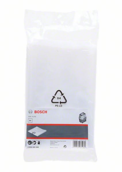 Bosch Plastična kesa za otpad od 5 litara (5 kom.) za GAS 15 PS 2608000698