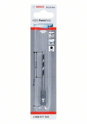 Bosch HSS PointTeQ šestostrana burgija od 3,5 mm 2608577522