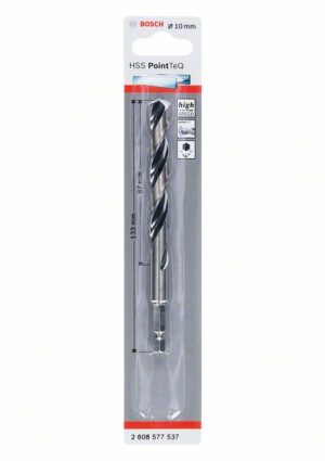 Bosch HSS PointTeQ šestostrana burgija od 10 mm 2608577537