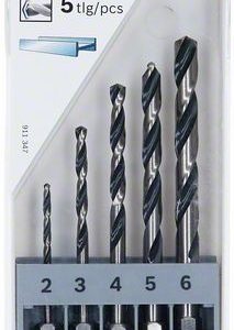 Bosch 5-delni komplet HSS PointTeQ šestostranih burgija, 2–6 mm 2607002824