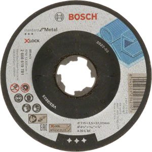 Bosch X-LOCK Standard for Metal uvučena rezna ploča 115 × 2,5 × 22,23 2608619781