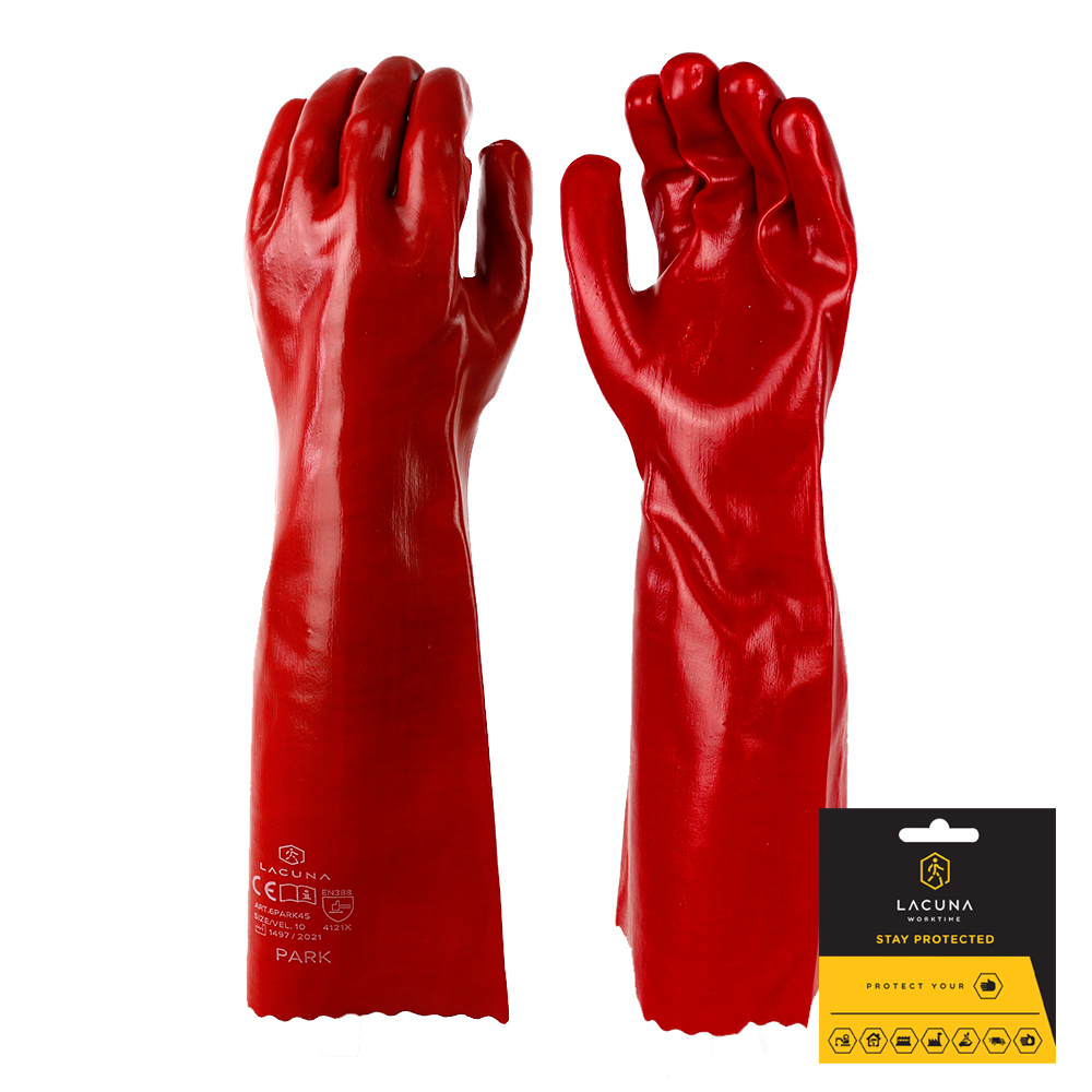 LACUNA PVC Rukavica PARK 45 cm vel. 10 6PARK45WT/10