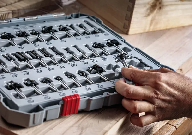 Bosch Set PRO ravnih glodala, prihvat 1/4″, 6 delova 2607017467 - Slika 12