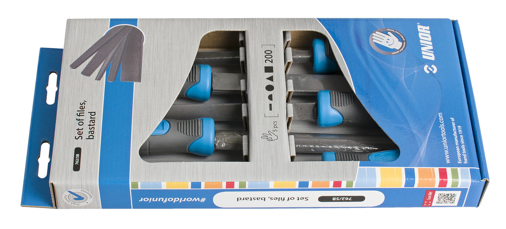 Unior 762/5B Turpije grube u garnituri, u kartonskoj kutiji, 200 /5, 612929