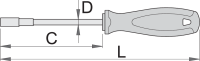 Unior 638TBI6,3 Ručica TBI za nastavke 6,3 mm, 625356 - Slika 2