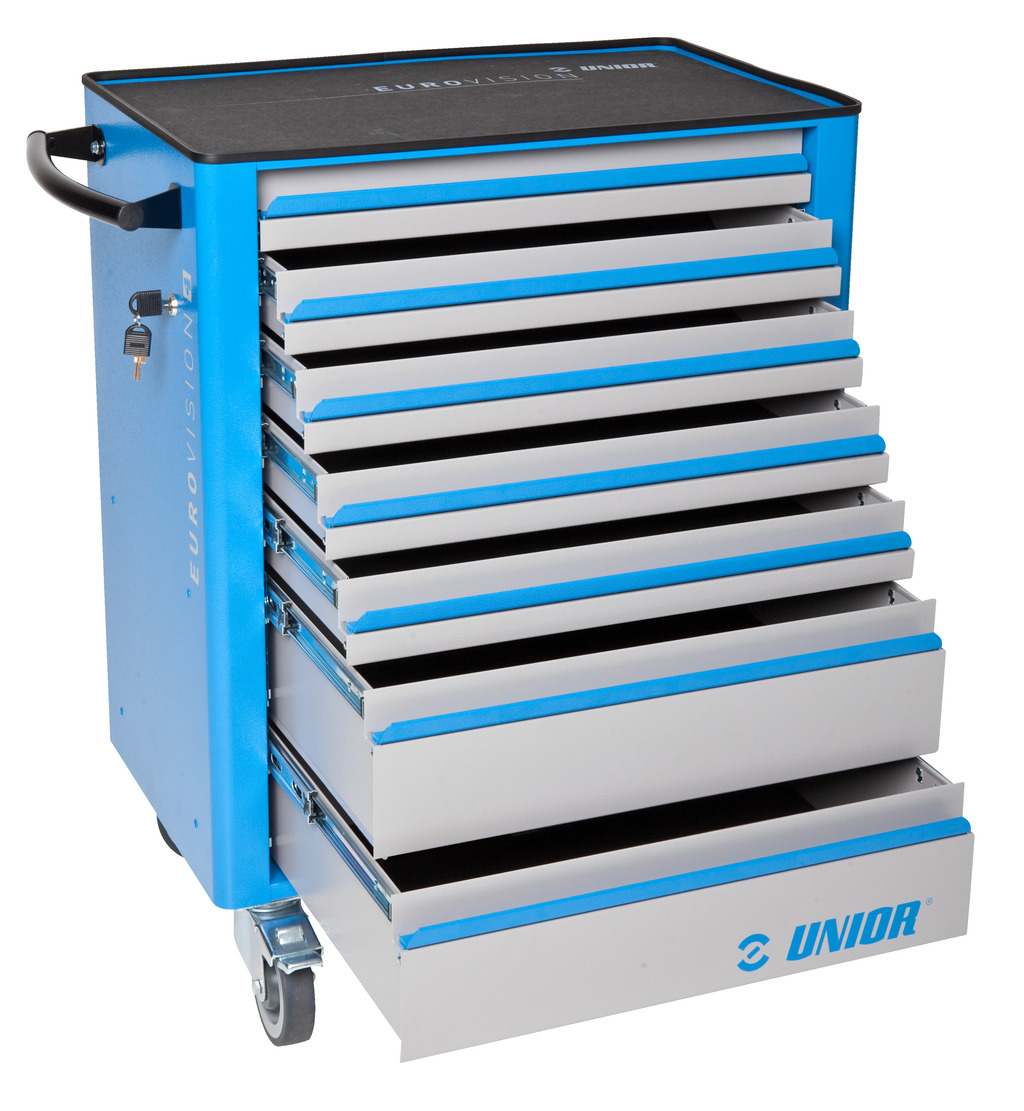 Unior 940EV4 Kolica za alat Eurovision sa 7 fioka, 800 x 440 x 923, 619885