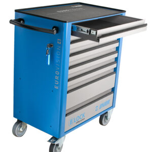 Unior 940EV4BLOCK Kolica za alat EUROVISION sa sigurnosnim "BLOCK" sistemom sa 7 fioka, 800 x 440 x 923, 625000