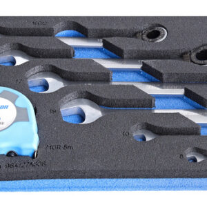 Unior 964/27ASOS Garnitura viljuškasto-okastih ključeva sa čegrtaljkom u SOS ulošku za alat, 7, 625732