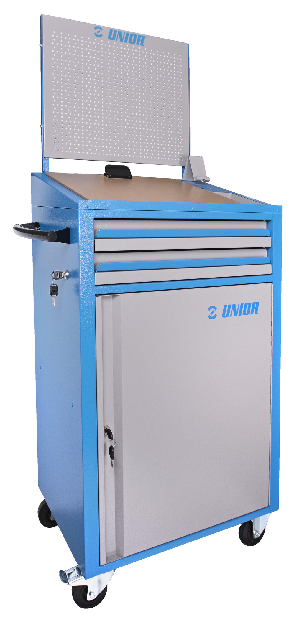 Unior 994WD Mobilni, kontrolni pult za dokumentaciju, sa panoom za alat i vratima, 628372