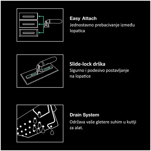 BIHUI Set gleterica, 8 kom - PTSJG8 - 11