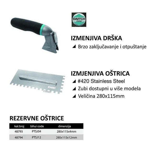 BIHUI Set gleterica, 8 kom - PTSJG8 - 13