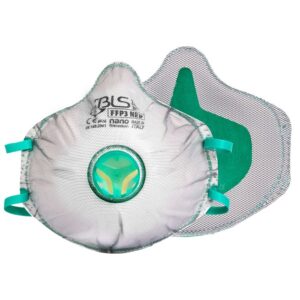 BLS Respirator FFP3 ZERO s ventilom (puna maska) BLS031