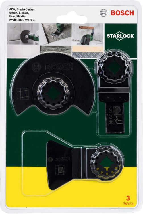 Bosch 3-delni Starlock početni set Tiles za višenamenske uređaje 2607017324