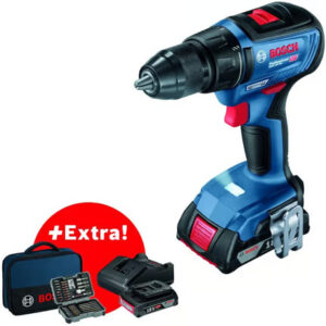 Bosch Akumulatorska bušilica-odvrtač GSR 18V-50 2x2.0Ah + 43-delni set pribora 06019H5004