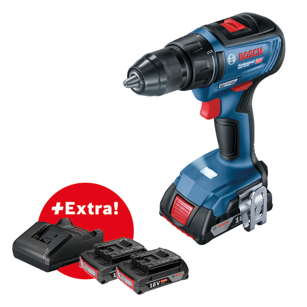 Bosch Akumulatorska bušilica-odvrtač GSR 18V-50 3x2.0Ah + kofer 06019H5005