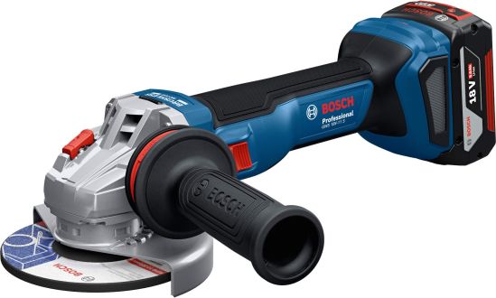 Bosch Akumulatorska ugaona brusilica GWS 18V-11 125mm L-BOXX 136 + 2x5,0Ah + punjač 06019N4103
