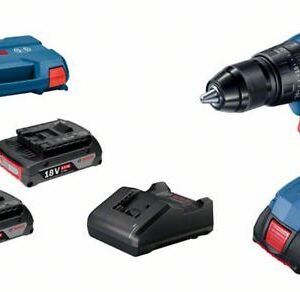 Bosch Akumulatorska vibraciona bušilica - odvrtač GSB 18V-50 + 3x2,0Ah 06019H5121
