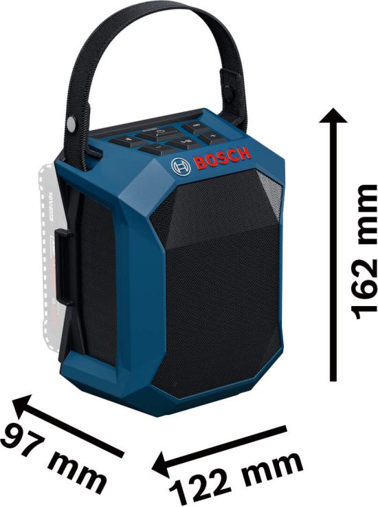 Bosch Bluetooth® zvučnik PRO GPB 18V-1 C Solo 06014A7000