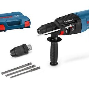 Bosch Elektro-pneumatski čekić GBH 2-26 F + 3-delni set SDS-plus burgija u koferu 06112A4003