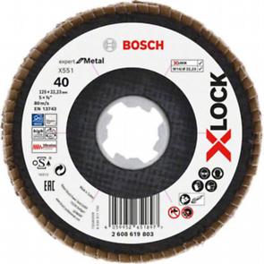 Bosch X-LOCK lamelna brusna ploča X551, Expert for Metal 2608619803