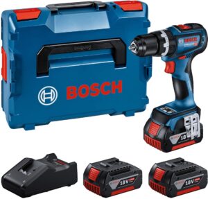Bosch akumulatorska vibraciona bušilica/odvijač GSB 18V-90 C + 3x PC 18V 4.0 Ah + GAL 18V-40 + L-BOXX 0615A5002W
