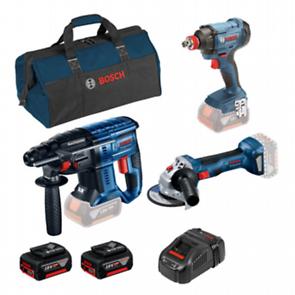Bosch set aku alata GBH 180-LI + GWS 180-LI + GDX 180-LI + 2x5,0 Ah u velikoj torbi za alat 0615990M5G