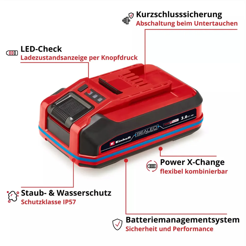 Einhell 18V 3,0Ah SEALED PXC Plus Baterija A1 4511618