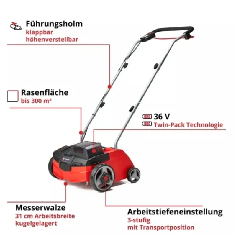 Einhell GC-SC 36_31 Li-Solo Akumulatorski prozračivač za travu 3420660